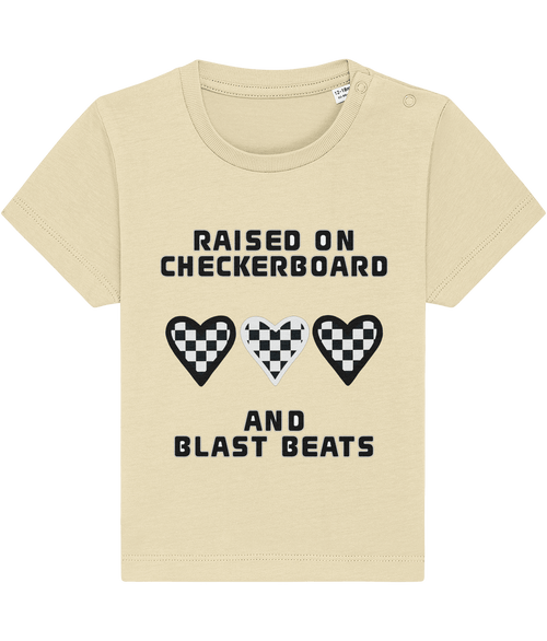Baby/toddler raised by checkerboard