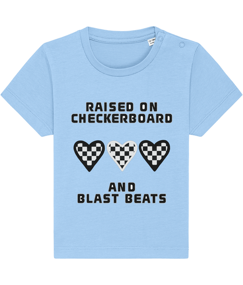 Baby/toddler raised by checkerboard