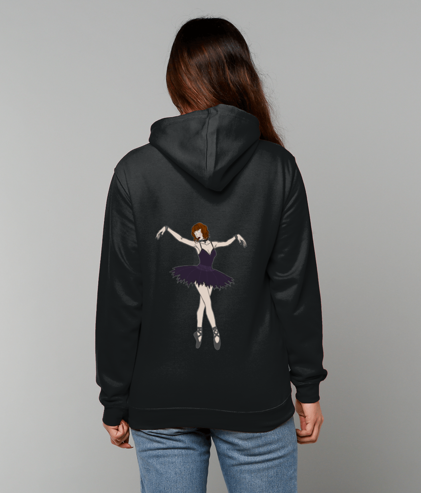 Unisex Gothic Ballerina Pullover hoodie